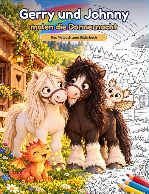 Cover Gerry und Johnny malen die Donnernacht